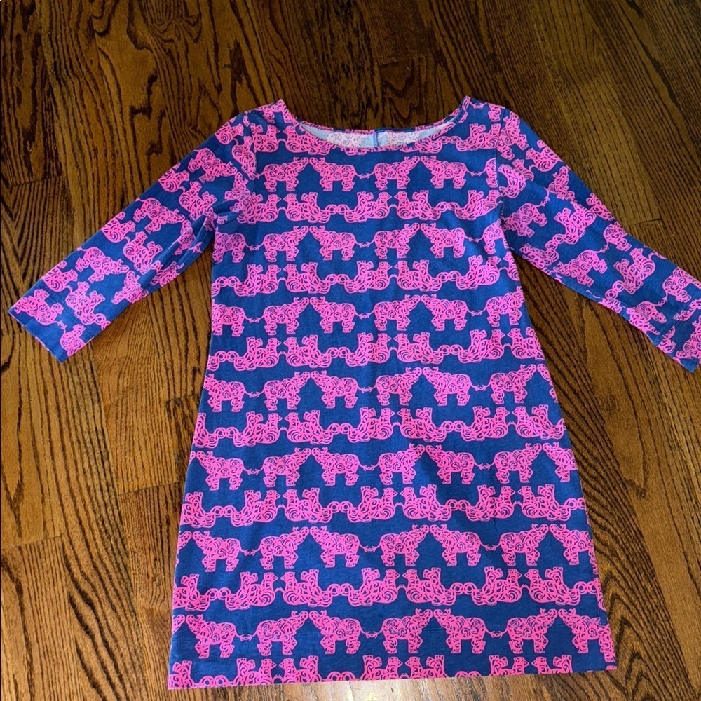 Lilly Pulitzer Marlowe Dress in print Pack Your trunk size large EUC - Picture 2 of 6